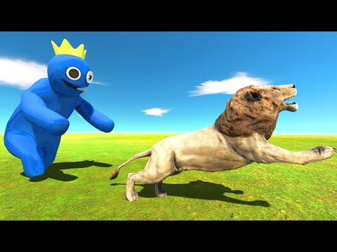 RAINBOW FRIENDS BLUE PYRAMID DEATH RUN - Animal Revolt Battle Simulator