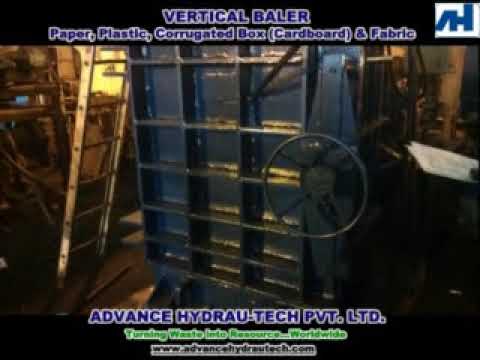 Single Cylinder Vertical Paper Baler