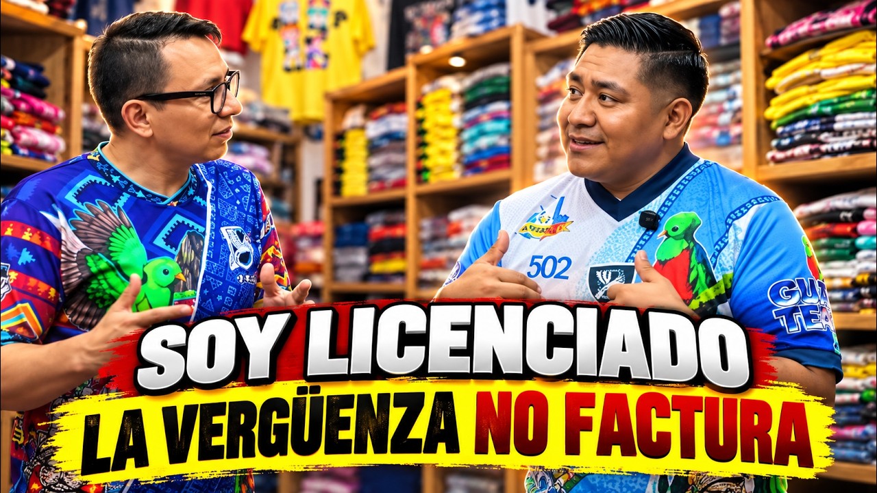 Lic. Diego, docente y emprendedor de Fashion Casme, en Soy de Guatemala