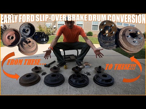 Early Ford Brake Slip On Drum Conversion How-To/DIY