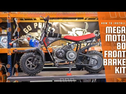 How To Install Mega Moto 80 Mini Bike Front Brake Kit
