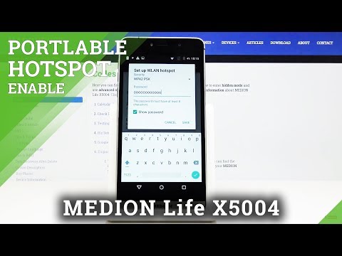How to Enable Portable Hotspot in MEDION Life X5004 – Network Access Point