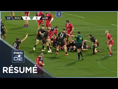 PRO D2 - Résumé Rouen Normandie Rugby-Stade Aurillacois: 30-16 - J22 - Saison 2021/2022