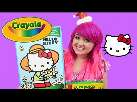 Hello Kitty Christmas GIANT Coloring Page | COLOR WITH KiMMi THE CLOWN Video