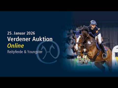 Verden Auction Online - January, 25 - Presentation of the  dressage and show jumping horses