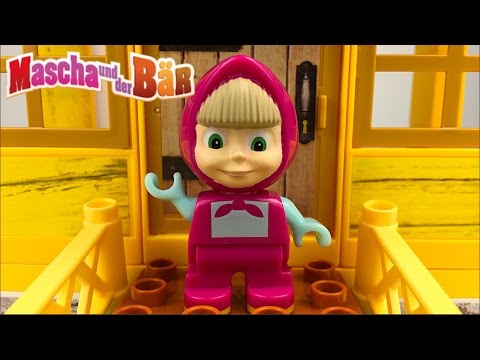 DAS HAUS VON MASCHA PLAYBIG BLOXX MASCHA UND DER BÄR STOP MOTION BAUSTEINE AUFBAUSET KONSTRUKTION