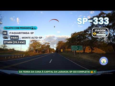 SP-333 | ITAQUARITINGA-SP PARA MONTE ALTO-SP | PELA RODOVIA CARLOS TONANI! 🚗💨