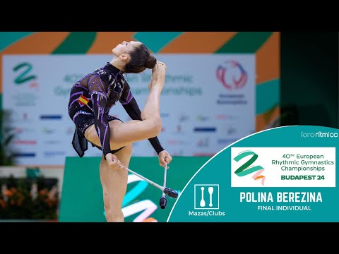 Polina Berezina (ESP) - Mazas/Clubs - FINAL INDIVIDUAL - Budapest EC 2024