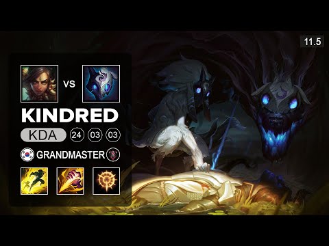 Kindred Jungle vs Nidale - KR Grandmaster Patch 11.5