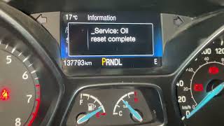How to: RESET Ford Oil Change Light in 30 Seconds
