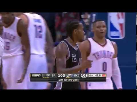 Kawhi Leonard Highlights: 32 points vs Thunder (28.10.2015)