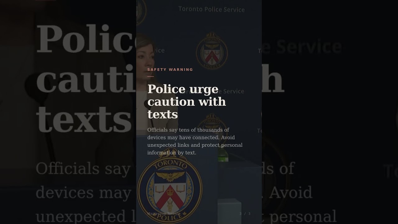 Toronto Police Arrest 3 in SMS Blaster Cybercrime Probe