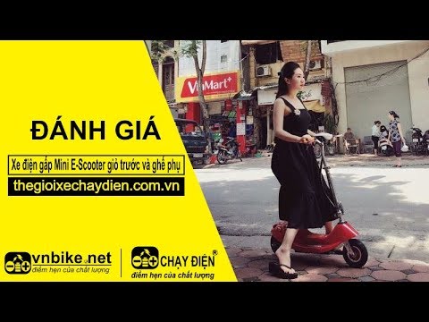 Đánh giá xe điện gấp Mini E-Scooter giỏ trước và ghế phụ