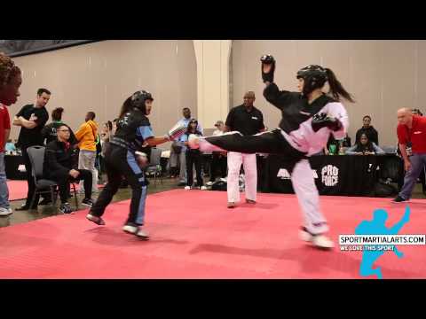 Jasmine Kitterman vs Natalia Kley Wiśniewska - Women's Sparring - Amerikick Internationals 2015