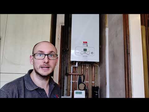 Hauptinstallation des Eco Compact 25 kW-Kessels