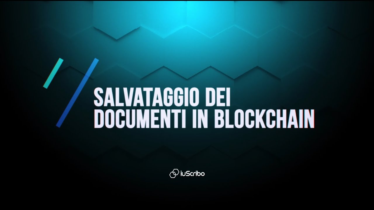 Salvataggio dei documenti in Blockchain