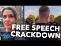 UK’s Free Speech Crackdown: Arrests for Words, Banned Flags, and Digital Shackles