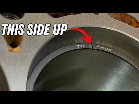 Part of a video titled Which Way Goes Up? How to IDENTIFY Piston Rings - YouTube