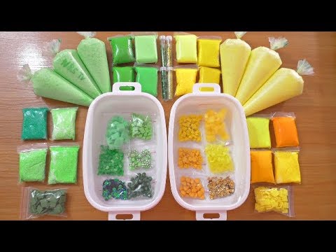 Mixing Random Things Into Slime/Смешивание Случайных Ингредиентов в Слайм/Зеленый против Желтого