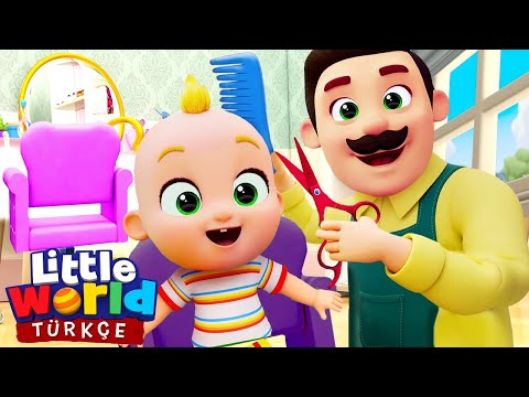 Saç Tıraşı Oluyoruz, Tarz Olma Zamanı | Eğlenceli Ve Öğretici Çocuk Şarkıları | Little World Türkçe