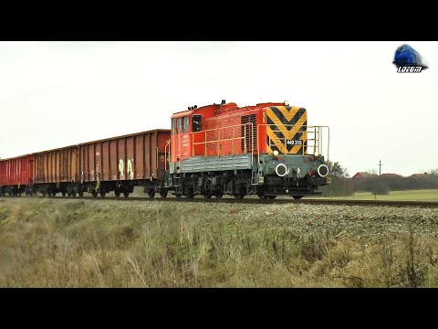 Bobo 🚂 M44 449 315 KÁRPÁT Vasút Kft. & Tren de Marfă/Freight Train in Borș to Hungary - 07 Dec 2021