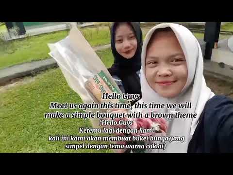 Procedural How to make flower’s bouquet from gisika and fadila XII MPLB 2 #flowerdecoration