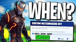 custom matchmaking key fortnite june 2018