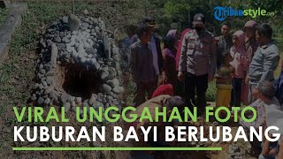 Viral di Medsos Kuburan Bayi di Aceh Tengah Terlihat Berlubang, Tanahnya Amblas