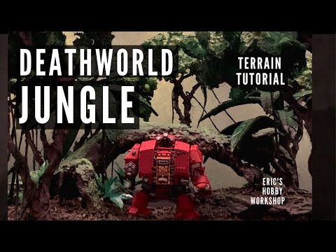 40K Terrain Tutorial - DEATH WORLD JUNGLE - Scratch Build!