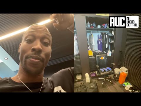 Dwight Howard Gives Tour Of Lebron's Insane Lakers Locker Shows Westbrook's And Carmelo's New Jersey
