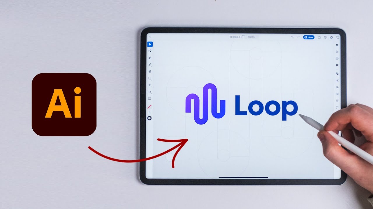 How to Design a Modern Logo on the iPad Pro 🚀