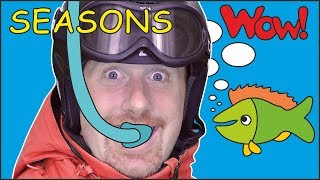 Seasons of the Year Story for Kids from Steve and Maggie | Learn Words Free Speaking Wow English TV