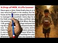 एक बूंद दूध की कहानी English Reading English Story English Padhna Ka