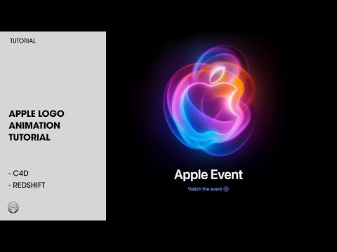 Cinema 4D redshift tutorial: Apple Event logo