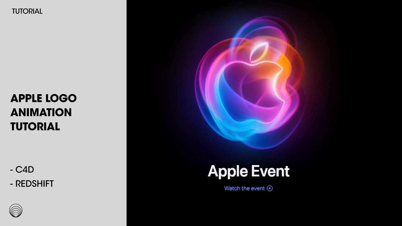 Cinema 4D redshift tutorial: Apple Event logo