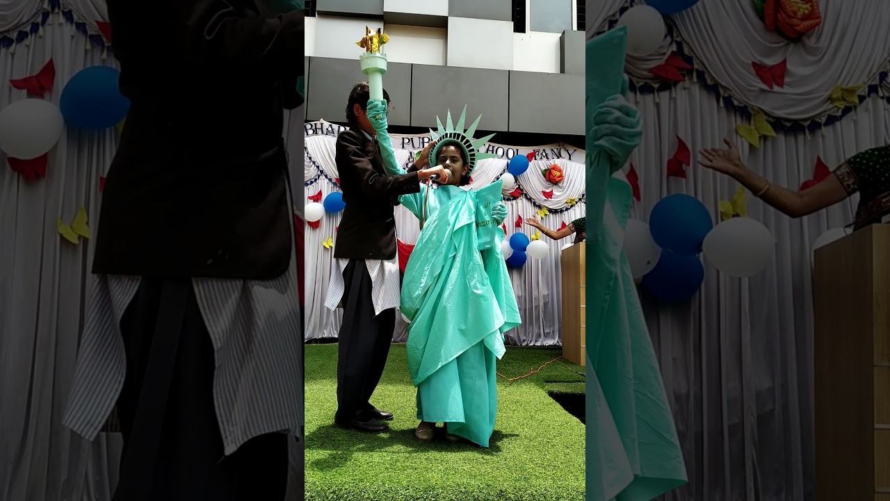 Statue of liberty fancy dress competition winner