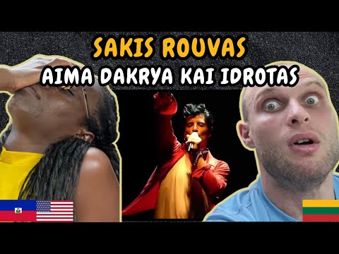REACTION TO Sakis Rouvas - AIMA DAKRYA KAI IDROTAS (Live Performance) | FIRST TIME HEARING