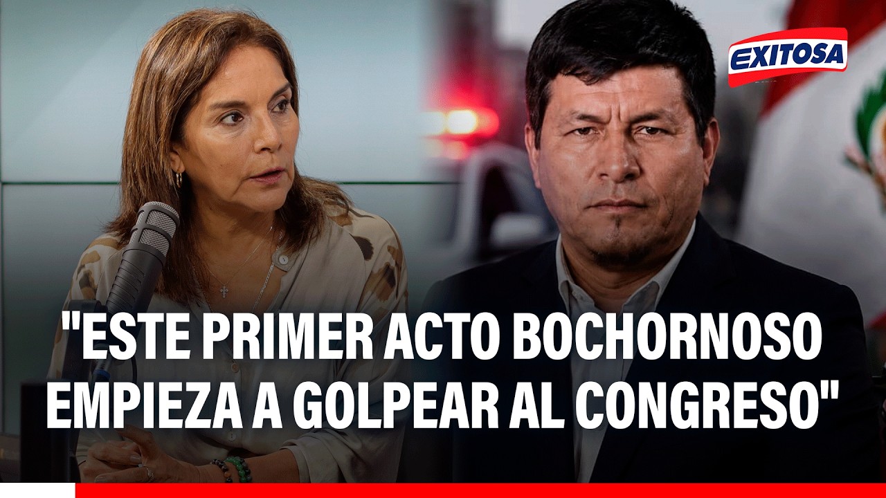 🔴🔵 Patricia Juárez tras detención de diputado de JP: "Este acto bochornoso golpea al congreso"