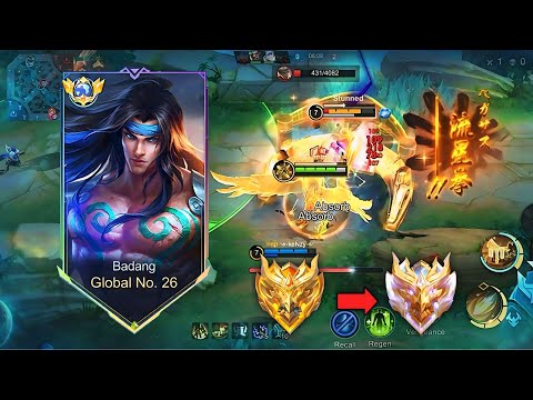 Mythical glory to mythical immortal solo rank exp lane 💪| badang best build and emblems 2025 🔥