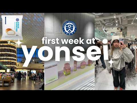 first week of study abroad in seoul, korea @ yonsei uni - orientation, club fair, & shopping