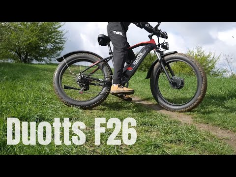 Elektrinis dviratis Duotts F26, 26", 1500W, 17,5Ah LG, raudonas video