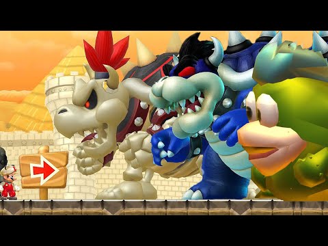 New Super Mario Bros. U Deluxe - All Special Secret Bosses