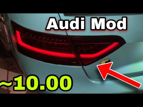 Audi A5/A3/A4 $10.00 Mod In 5 Minutes (Rear light Mod for Any Audi) Tinted Audi Mods
