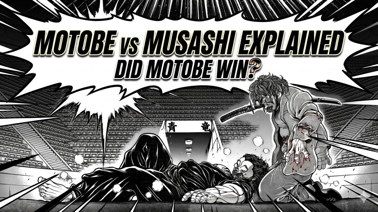 Motobe Izou VS Musashi Miyamoto🔥 | Did Motobe Win⁉️ #baki 