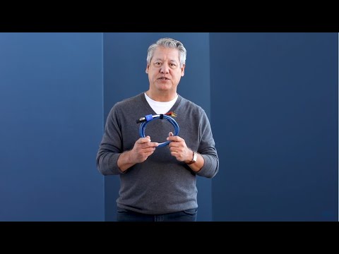 REL Baseline Blue high-level subwooferkabel met speakon aansluiting