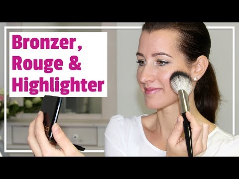 Zuschauerin fragt: Wie Bronzer, Rouge und Highlighter auftragen? ❓❔