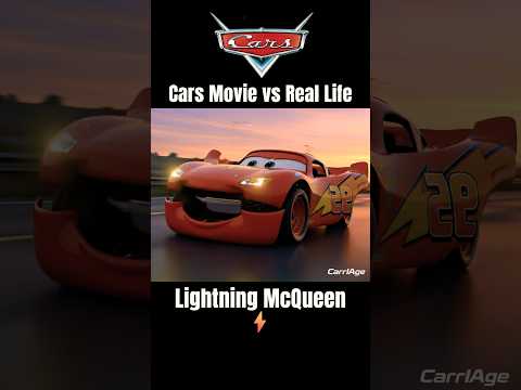 Cars Movie va Real World | Part 4 #cars #pixarcars #mcqueen #carcomparison #carshorts #musclecar