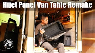 【DIY】使いにくかったハイゼットパネルバンの折りたたみテーブルをリメイク！｜軽トラック DIY  Small base camp 2nd
