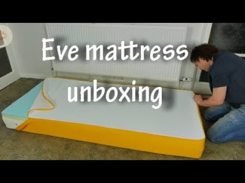 Eve Mattress unboxing video UK - memory foam mattress
