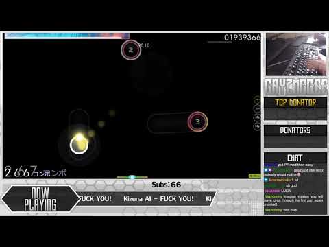 [7.87⭐Live] Gayzmcgee | Kizuna AI - FUCK YOU! [FAQ U] +HD 98.53% {#1 587pp FC} - osu!